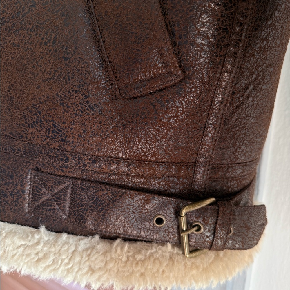 Mango Oversize Shearling Jacket - Picture 5 of 6